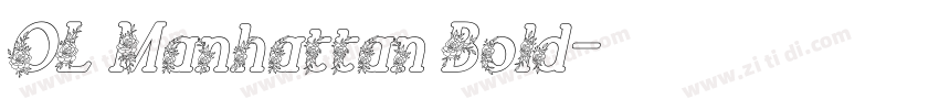 OL Manhattan Bold字体转换